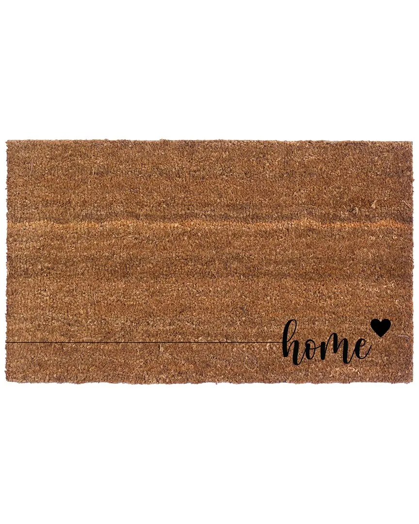 Home Heart Rug - Multicolor, Coir