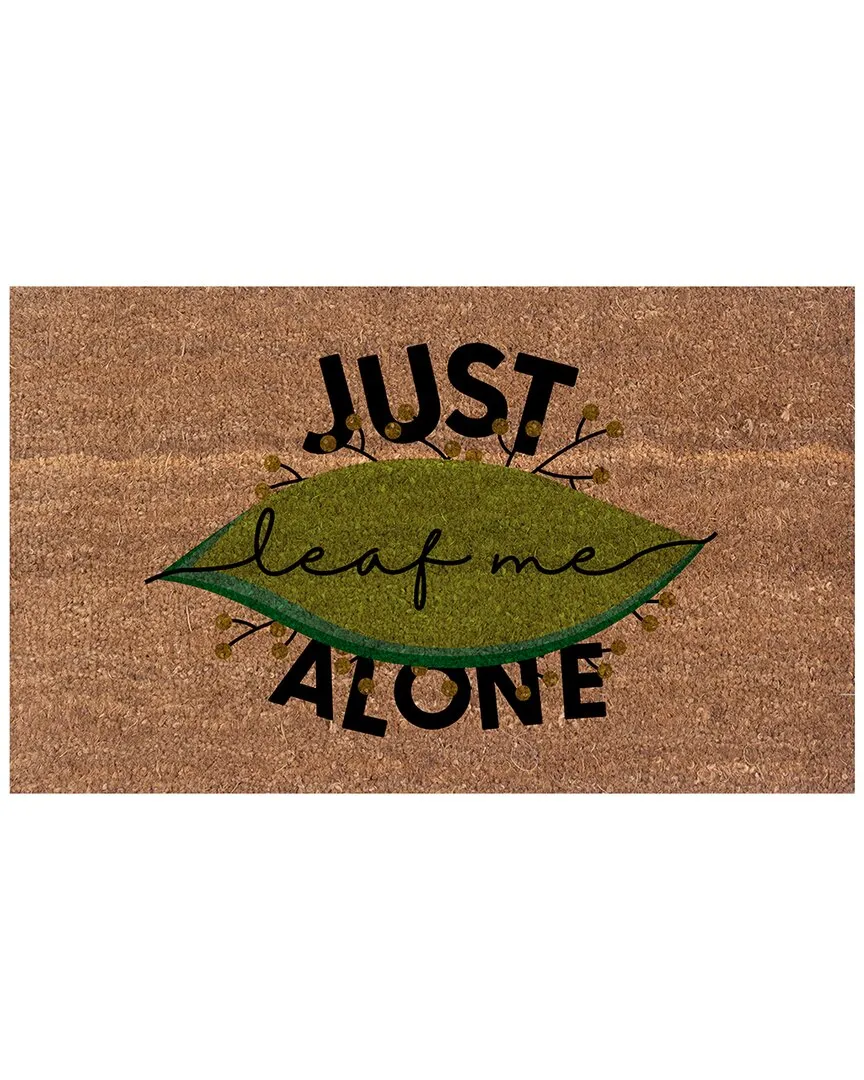 Just Leaf Me Alone Rug - Multicolor, Coir