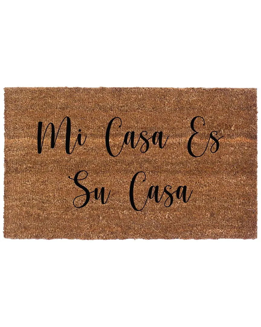 Mi Casa Es Su Casa Rug - Multicolor, Coir