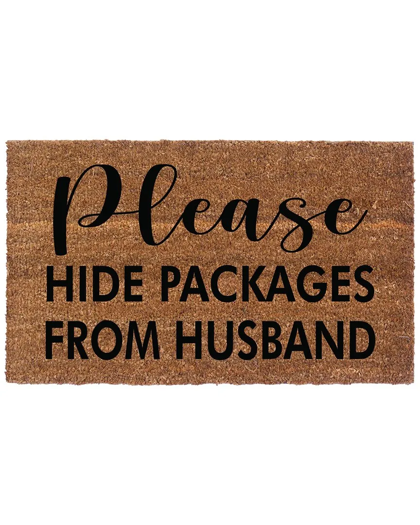 Please Hide Packages From Husband Rug - Multicolor, Coir image