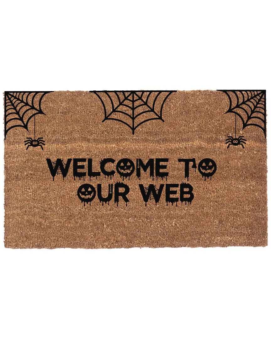 Welcome To Our Web Rug - Multicolor, Coir
