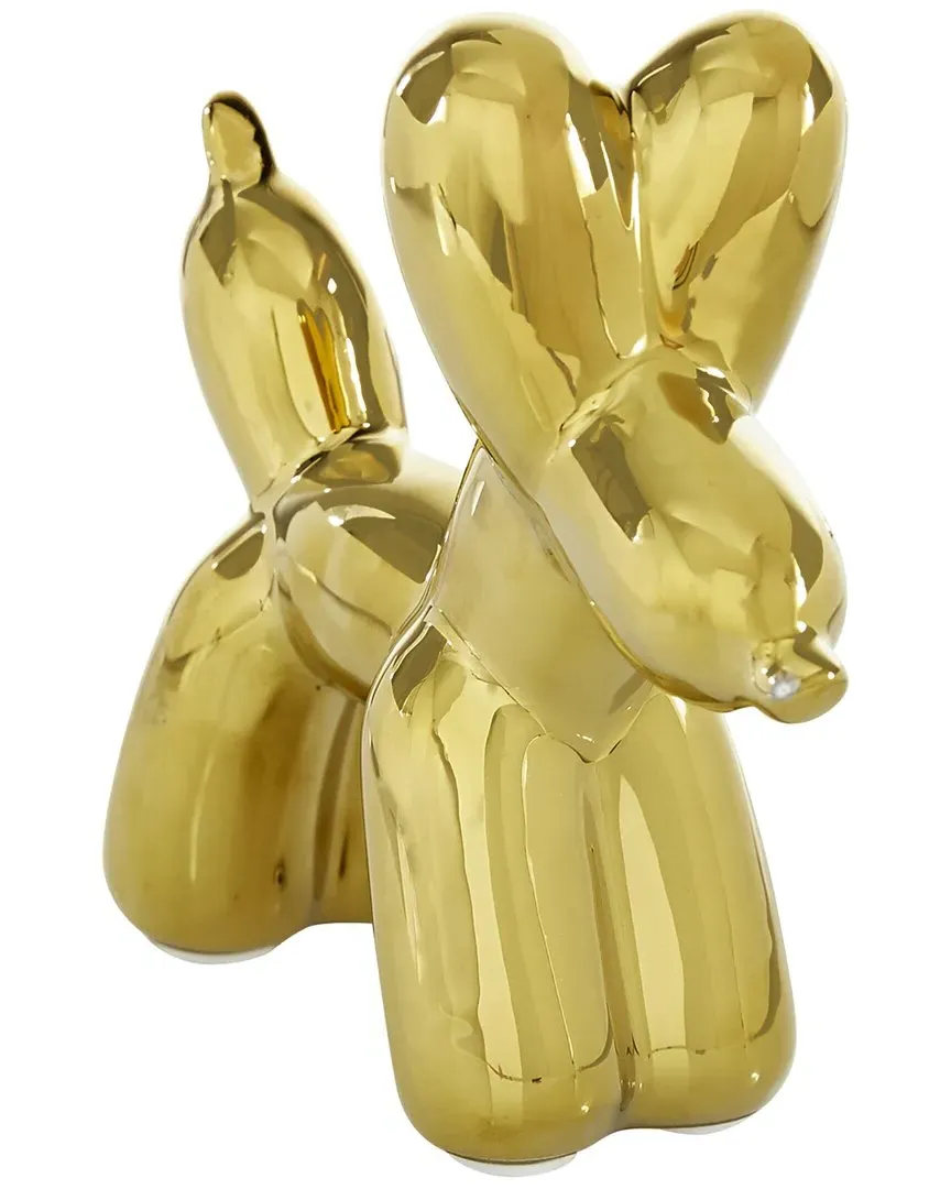 Dog Ceramic Sculpture - Gold image