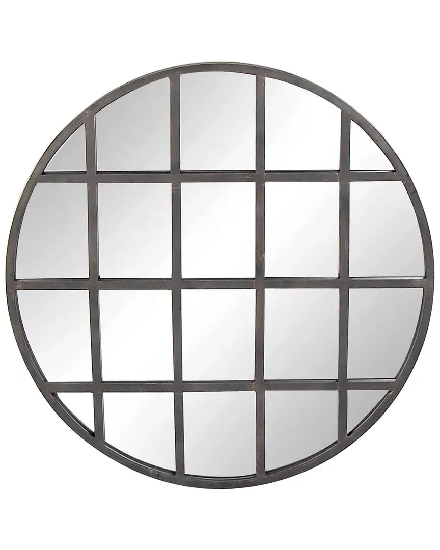 Industrial Wall Mirror - Black image