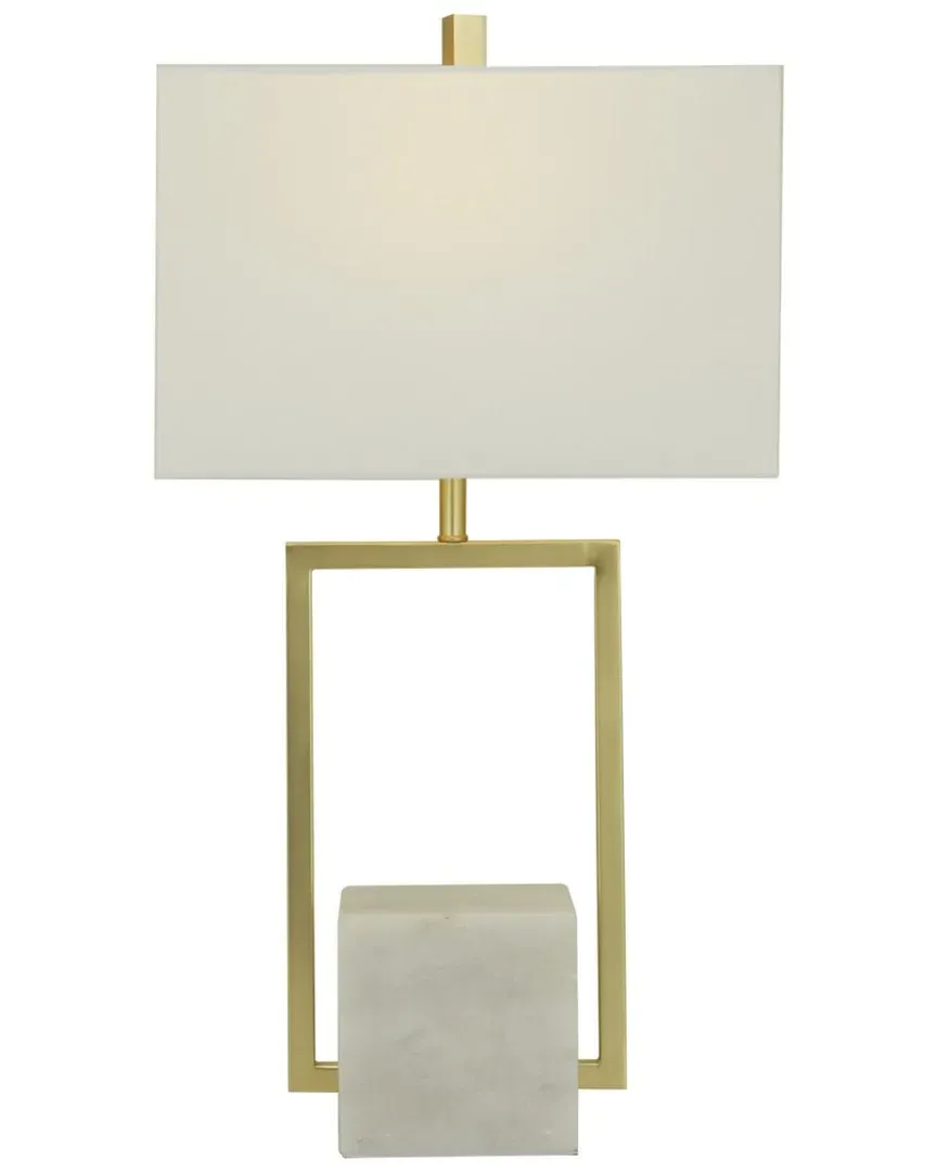 Marble Table Lamp - White image