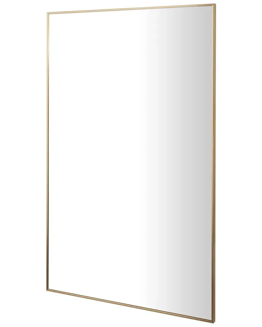 Metal Wall Mirror with Thin Frame - Gold image