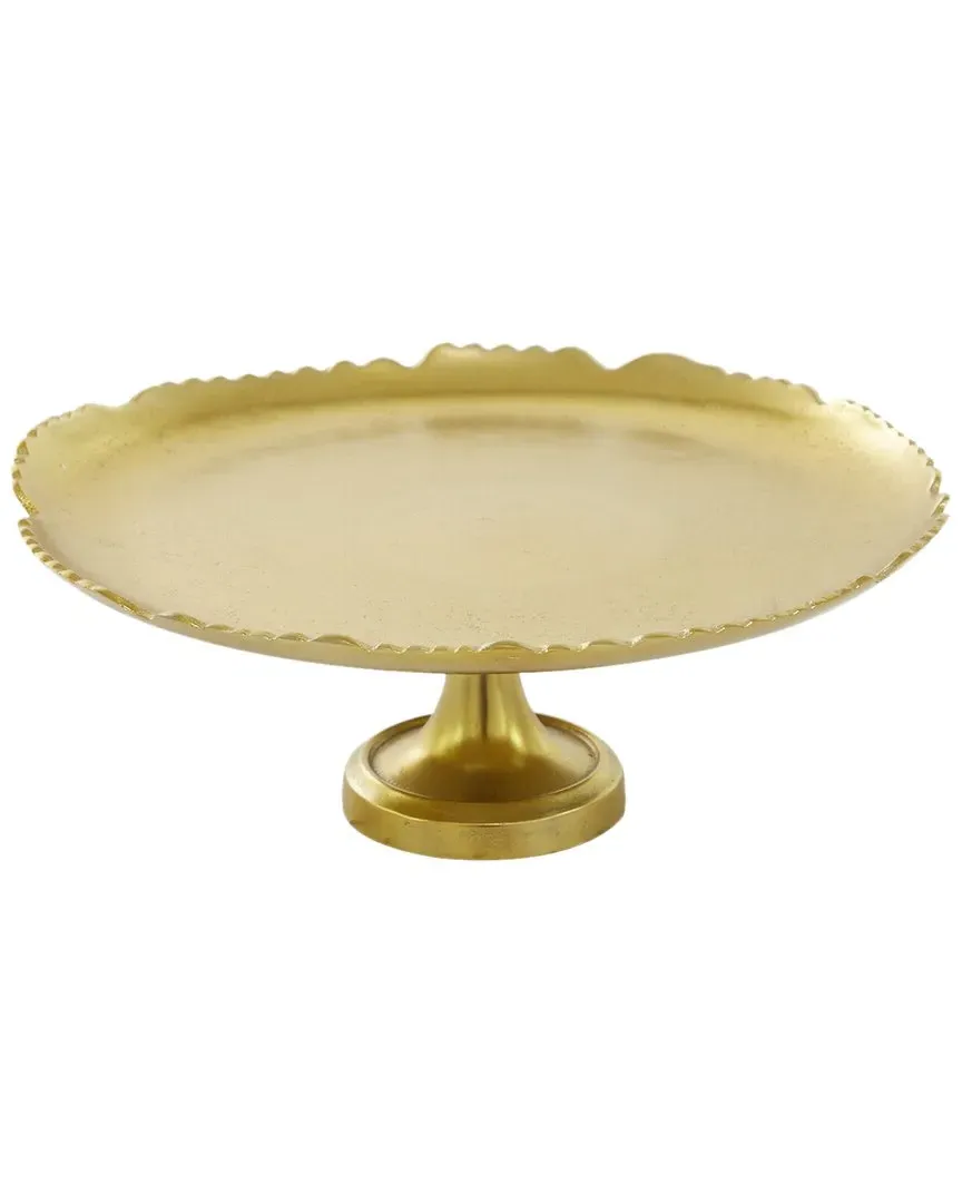 Round Aluminum Cake Stand - Gold
