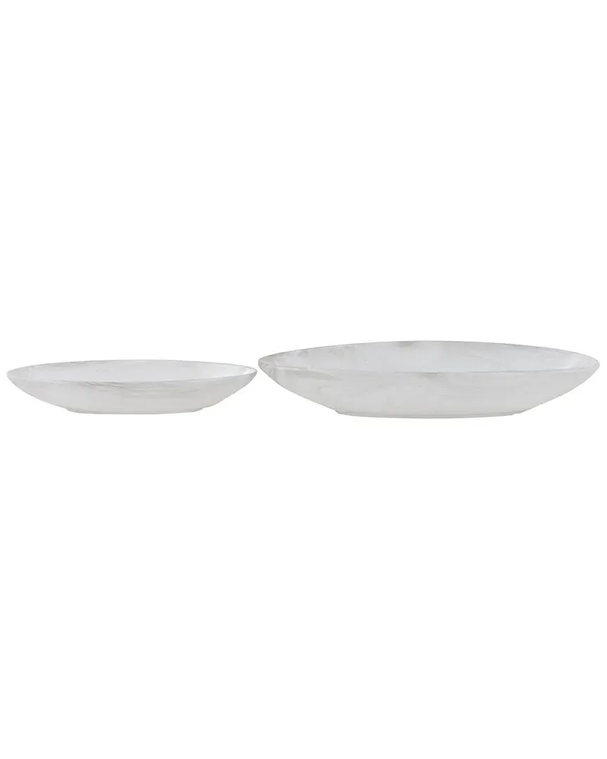 Set of 2 Planters - White, Ceramic