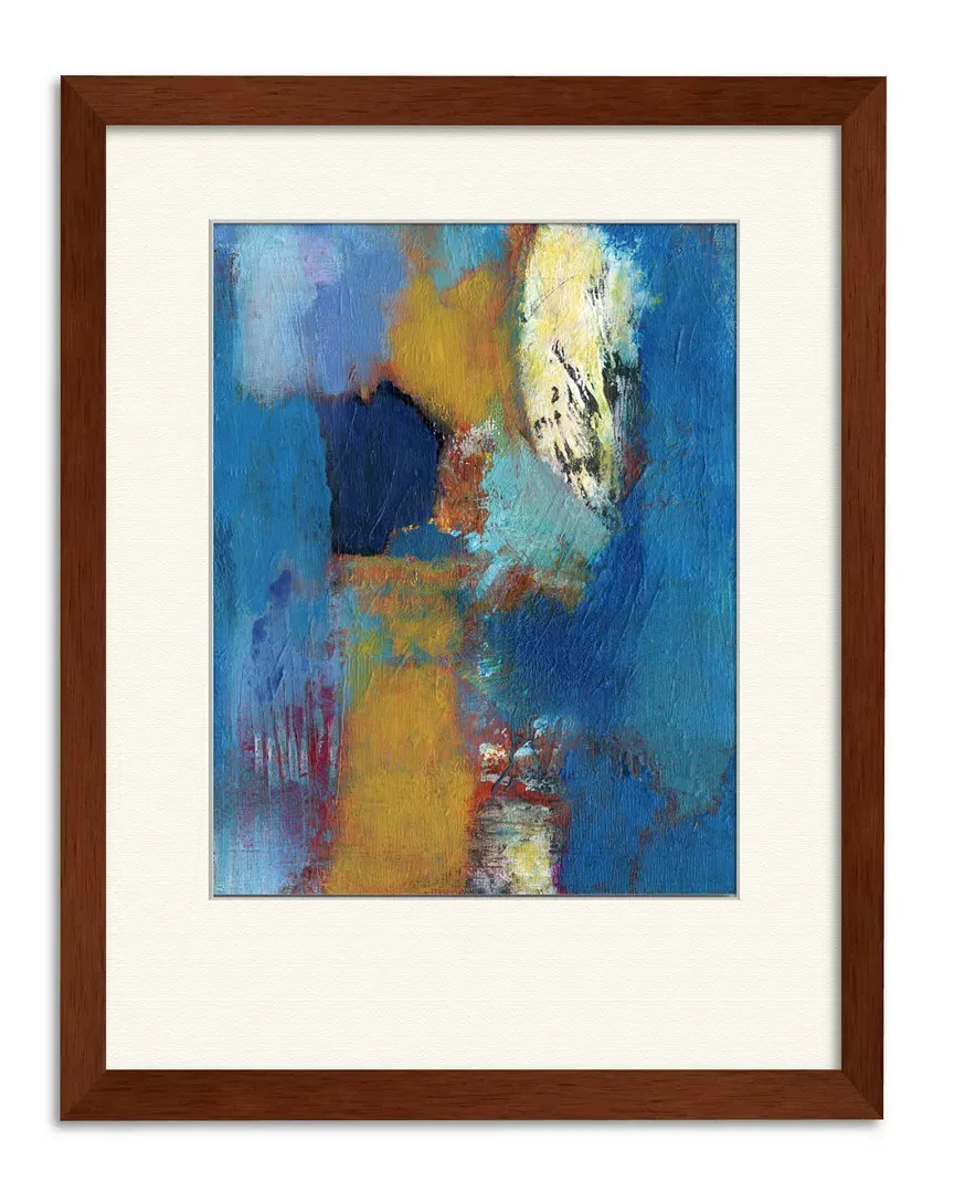 Abstract Blue & Tan Gallery Collection Framed Art