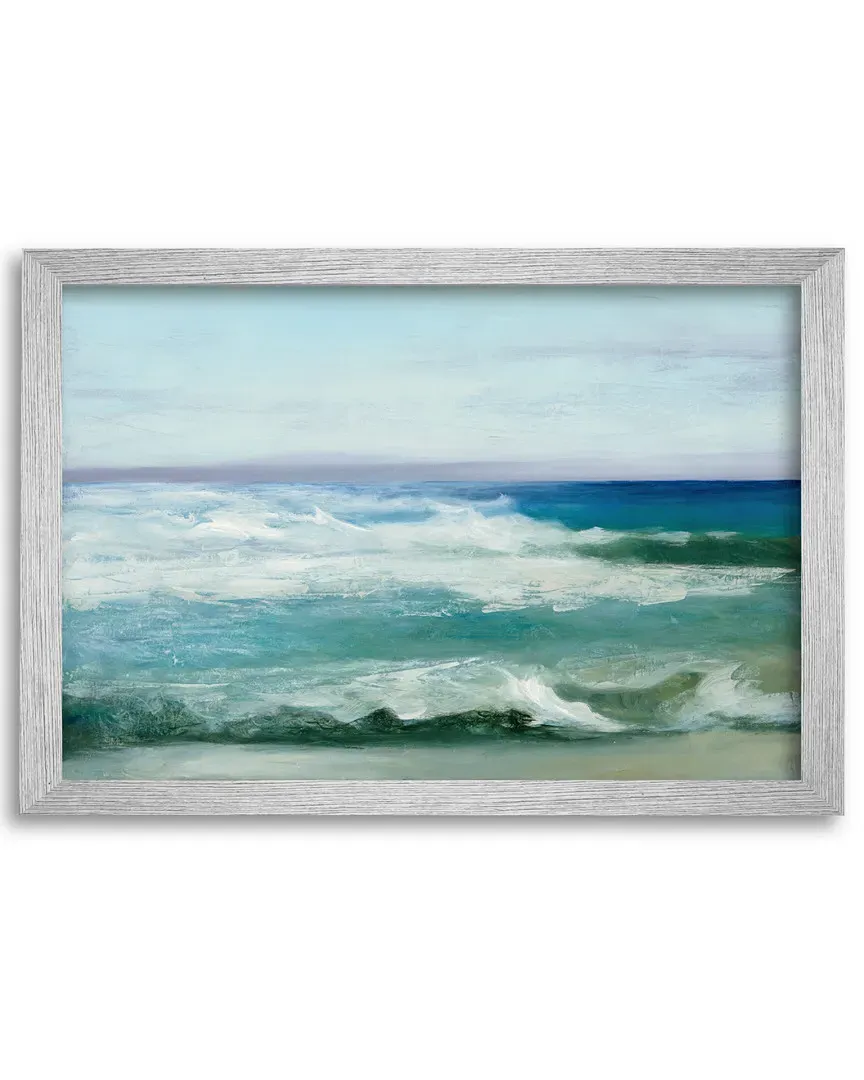 Azure Ocean Gallery Framed Canvas Wall Art