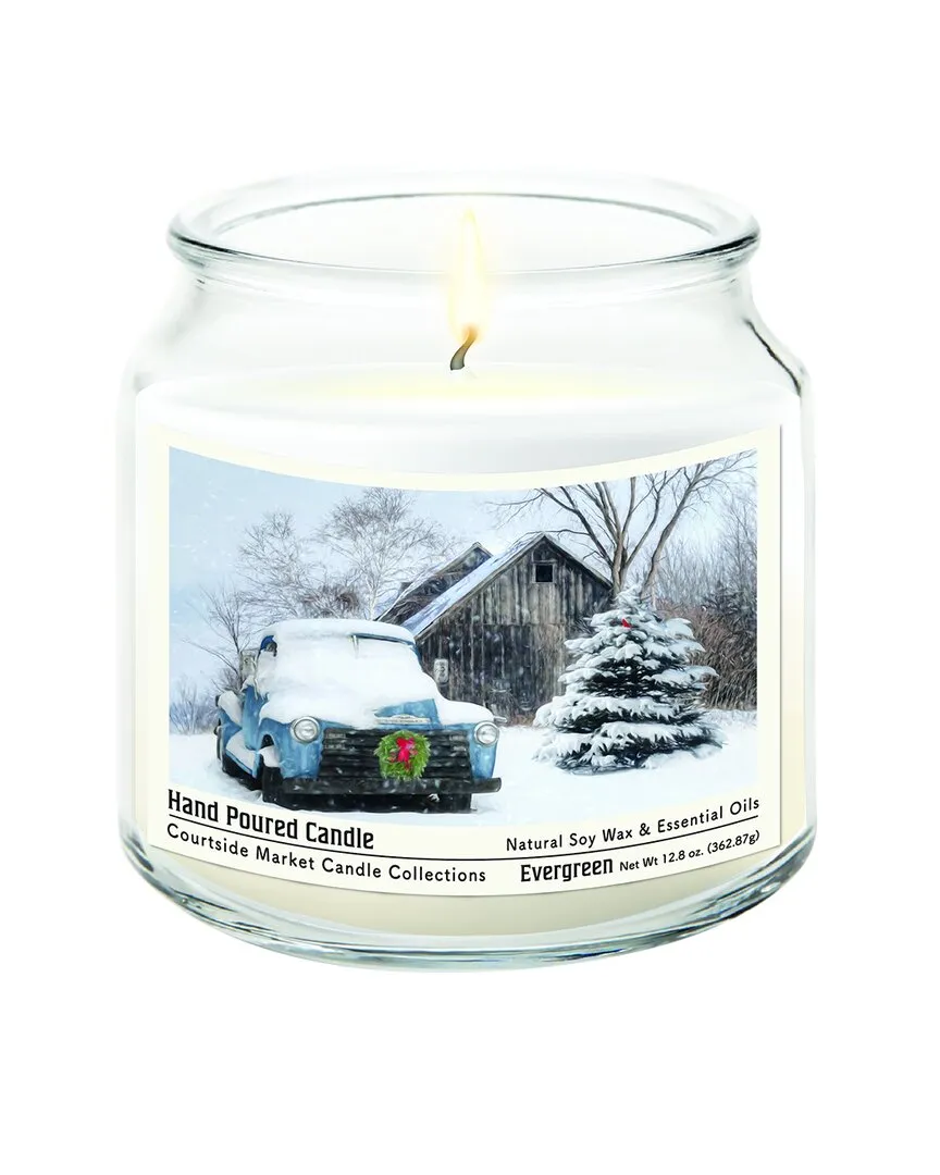 Christmas On The Farm Hand-Poured Soy Wax Candle - Multi image