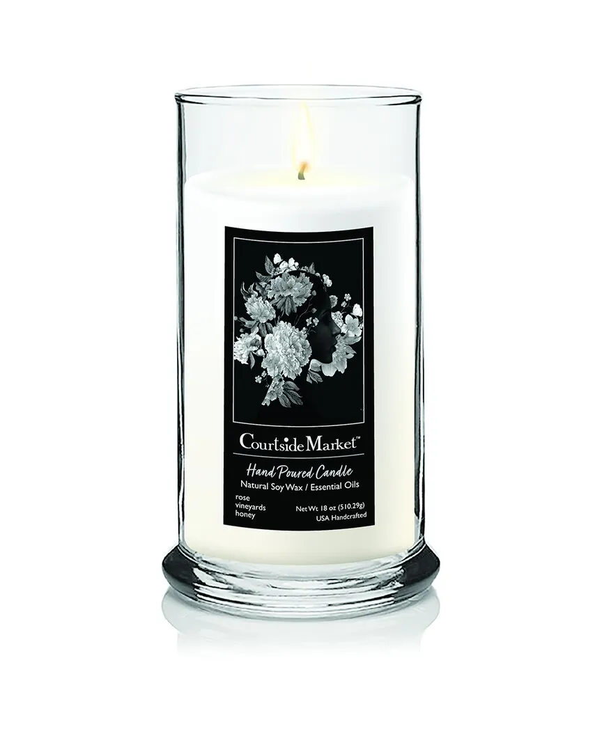 Face Floral Soy Wax Candle - Glass image