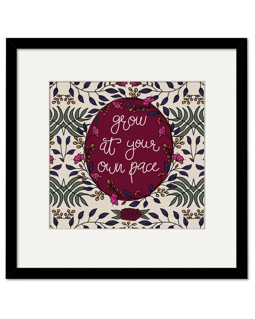 Glow At Your Own Pace Framed Art - Wood