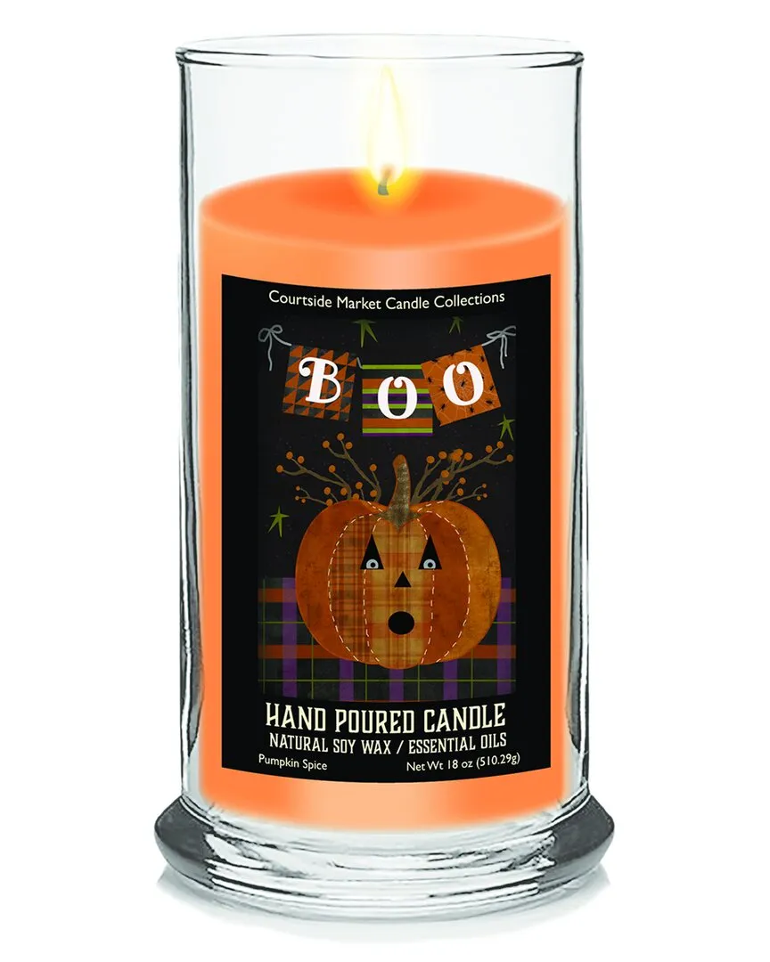 Harvest Collection Boo Pumpkin Spice Soy Wax Candle - Multi
