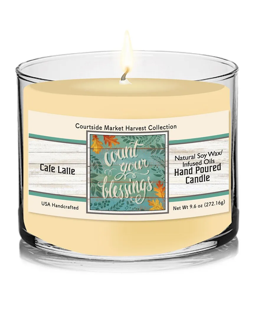 Harvest Collection Count Your Blessings Cafe Latte Candle image