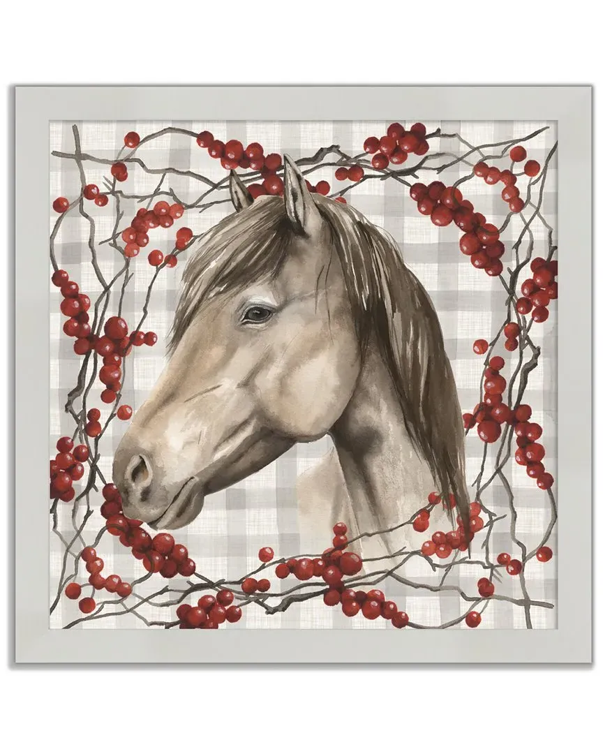 Horse Holiday Framed Art - Multicolor image