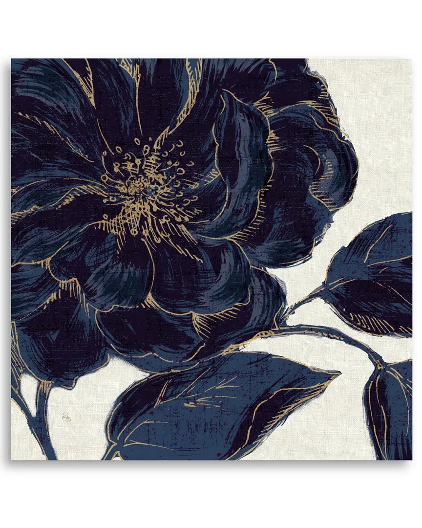 Indigo Garden II Wrapped Canvas Wall Art image