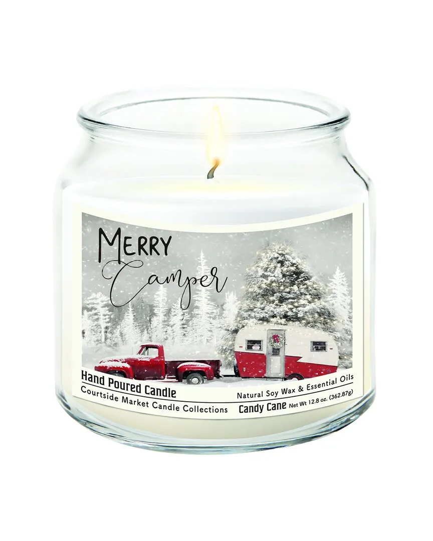 Merry Camper Hand-Poured Soy Wax Candle - Multi image