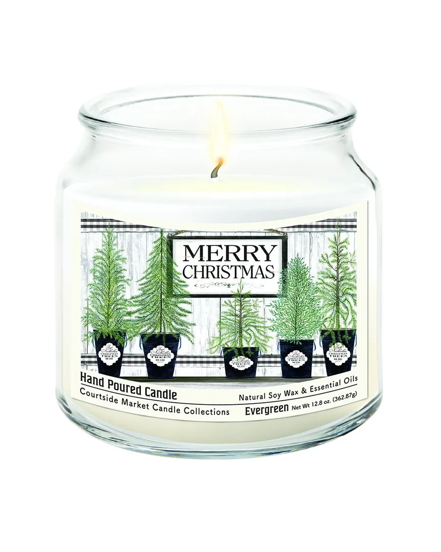 Merry Christmas Hand-Poured Soy Wax Candle - Multi