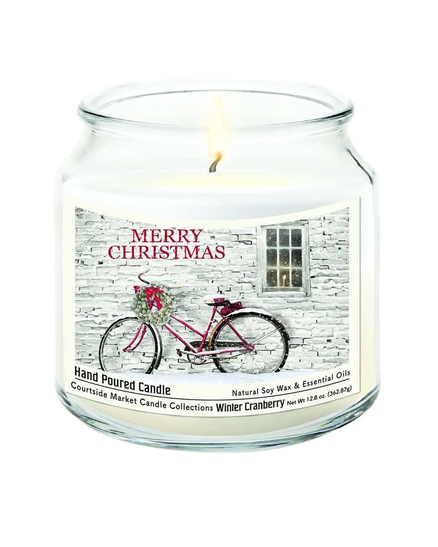 Merry Christmas Hand-Poured Soy Wax Candle - Multi