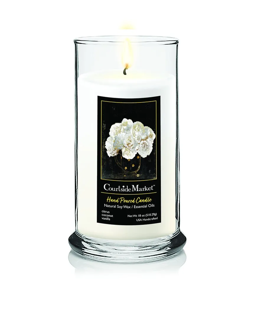 Peony II Soy Wax Candle - Glass