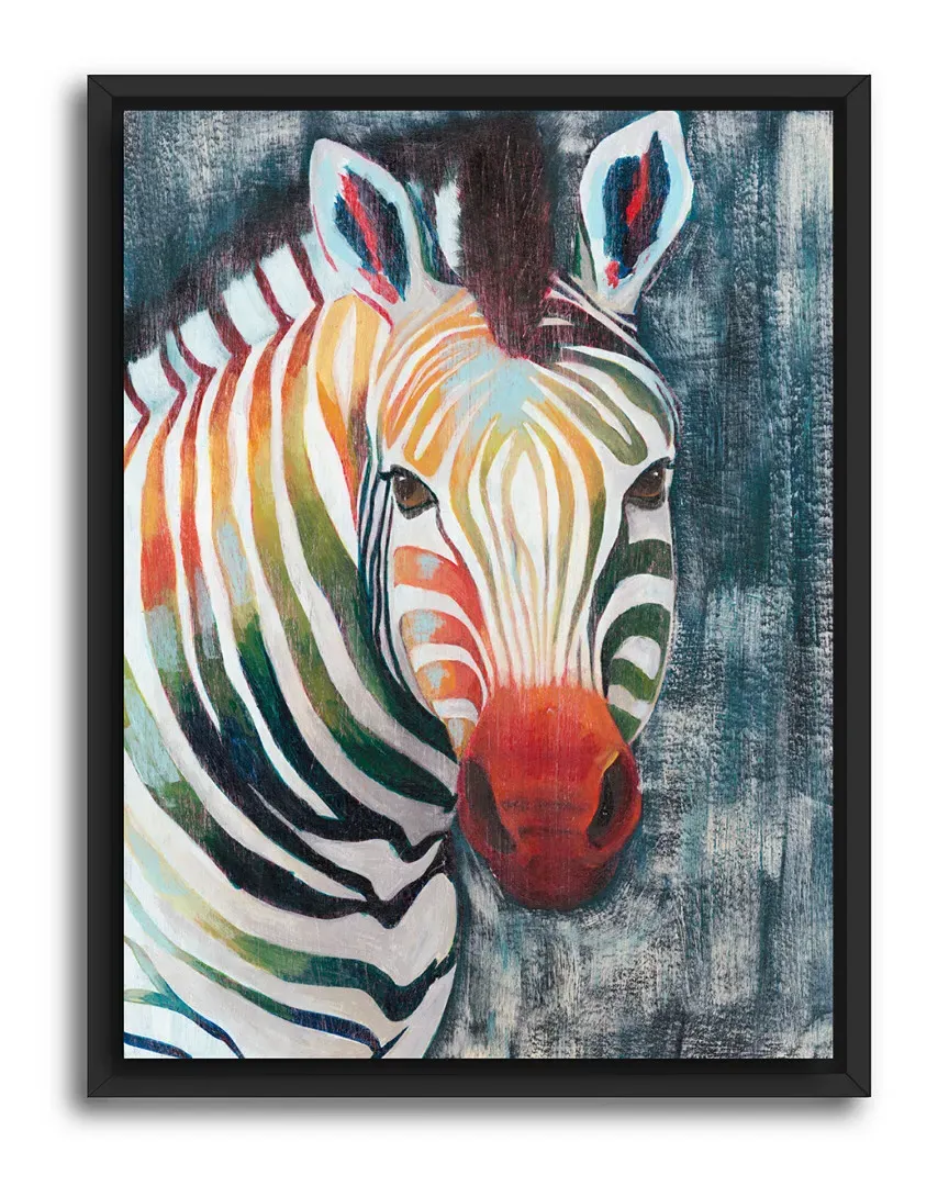 Prism Zebra II Gallery Framed Canvas Wall Art