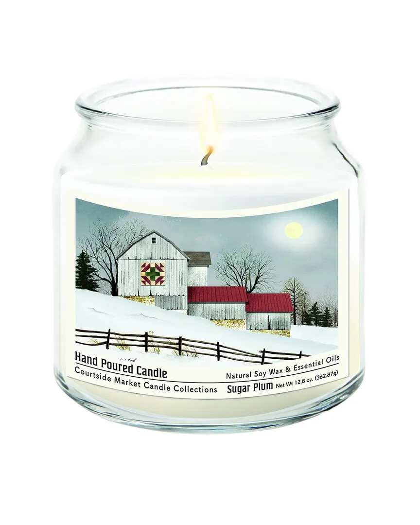 Quilted Barn Candle with Silver Lid - Multi, Soy Wax image