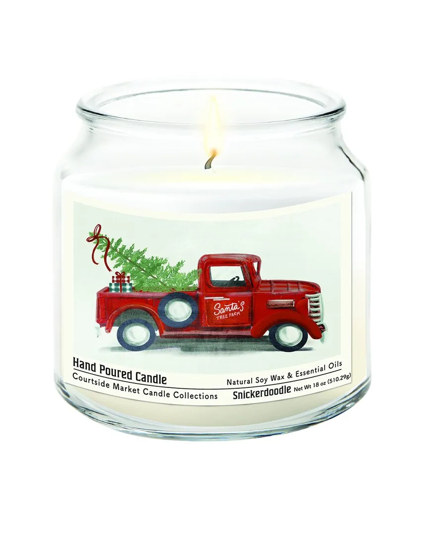 Santa's Tree Farm Candle - Multi, Glass
