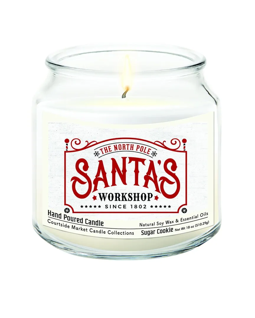 Santa's Workshop Candle - Multi, Glass