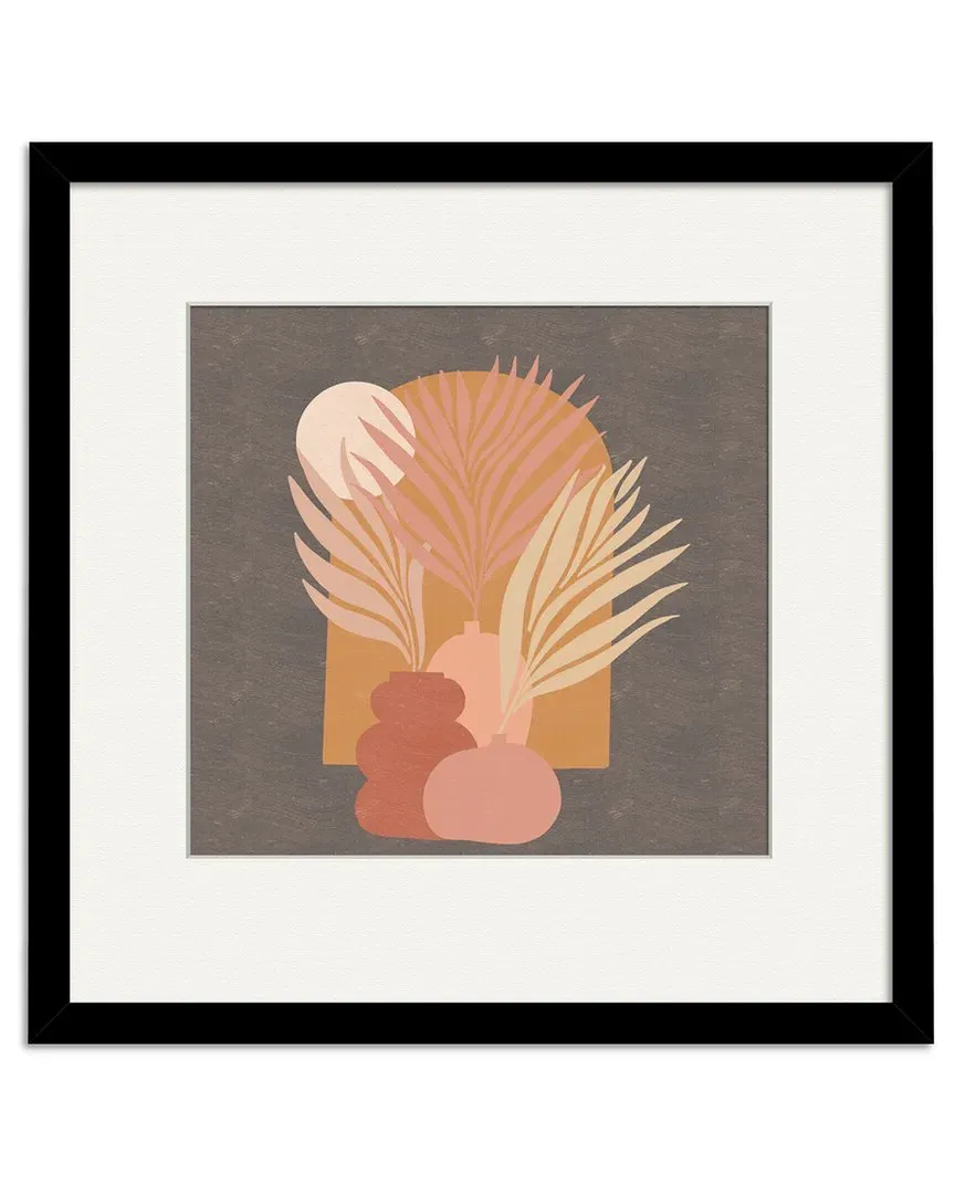 Sunset & Palms Framed Wall Art - 18x18in