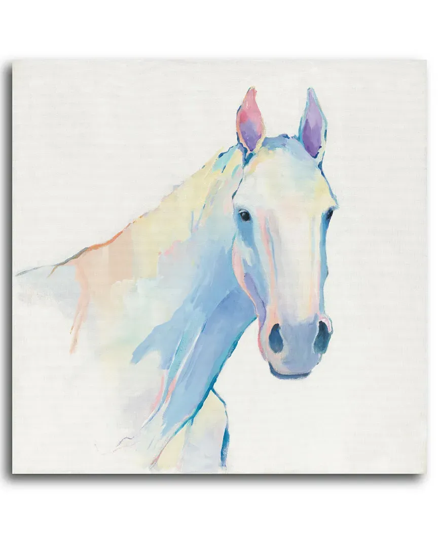 White Stallion Gallery-Wrapped Canvas Wall Art image