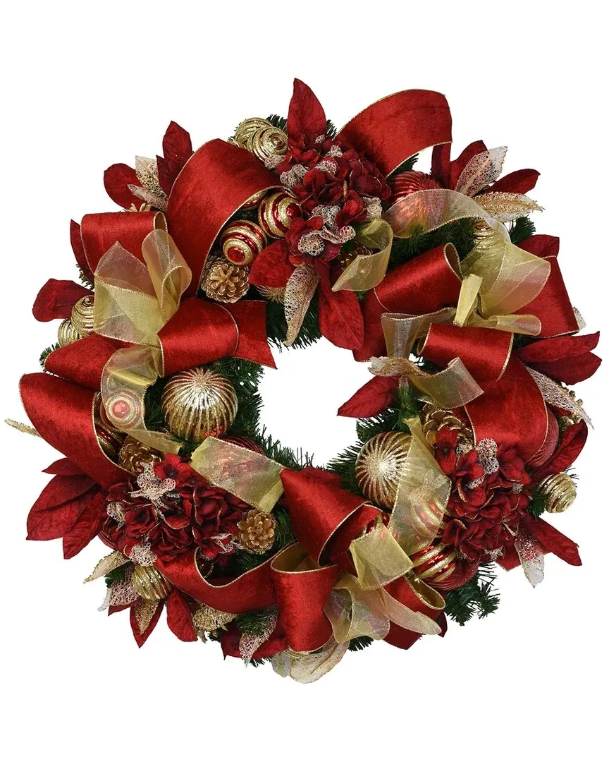 30in Holiday Wreath - Red