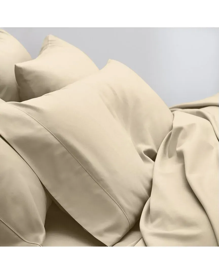 390TC Sateen Pillowcase Set - Brown, Cotton image