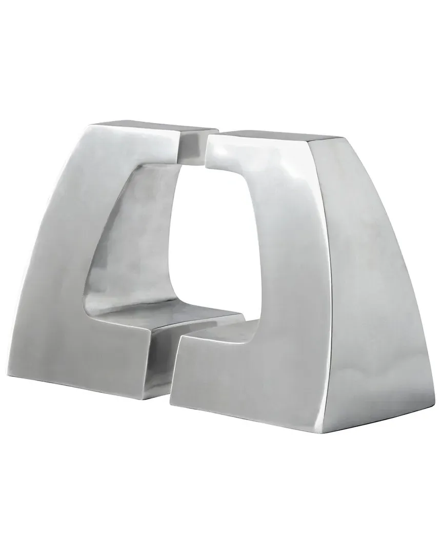 Apostrophe Bookends - Polished Aluminum