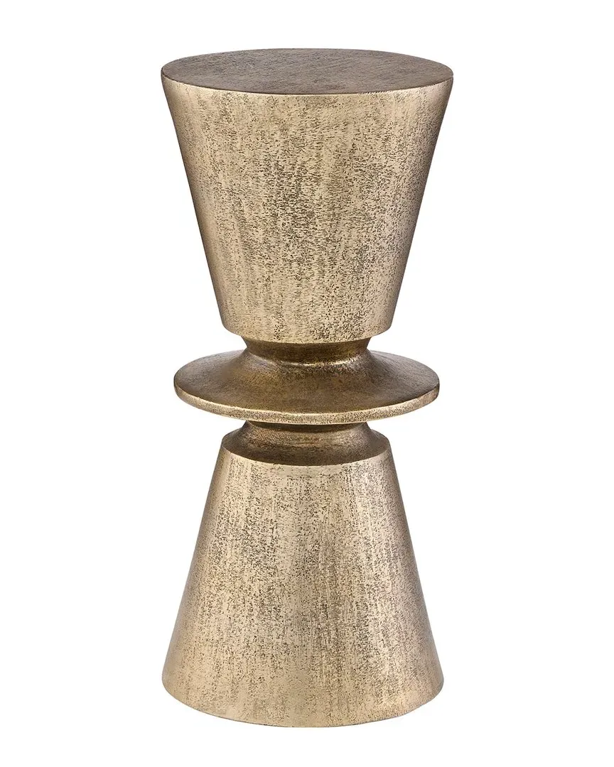 Clepsydra Round Accent Table - Gold, Aluminum image