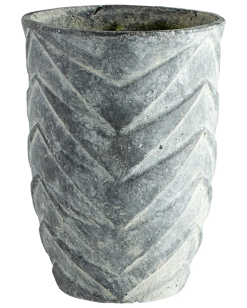 Cyan Design Small Bullard Planter - Pewter Gray, Clay image