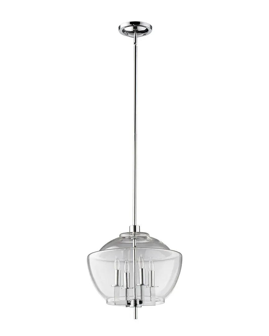 Empoli 4-Light Pendant Light - Chrome, Glass image