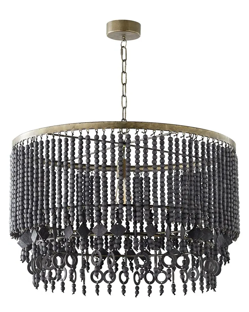 Estrella III Round Pendant Light - Black, Iron