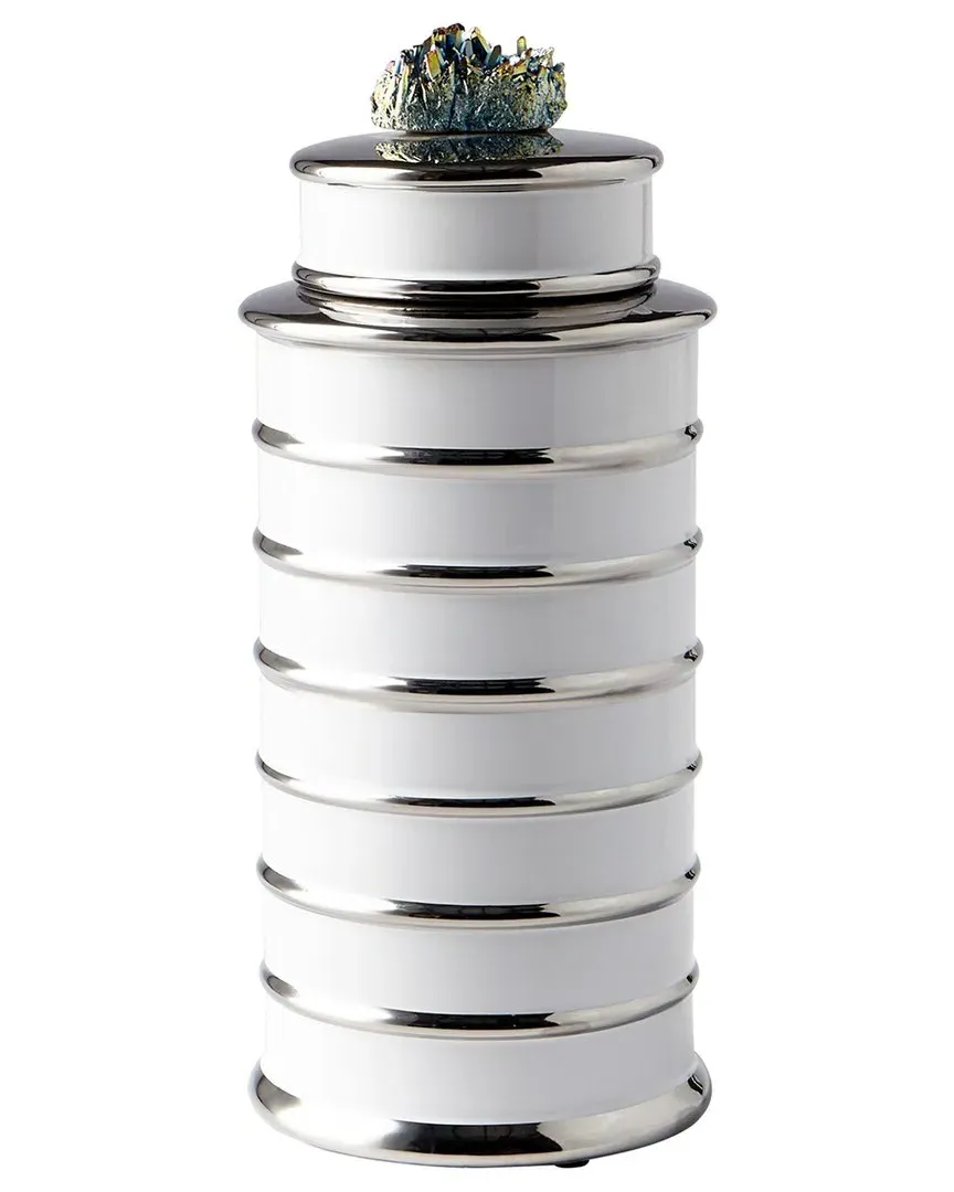 Medium Tower Container - White, Ceramic image