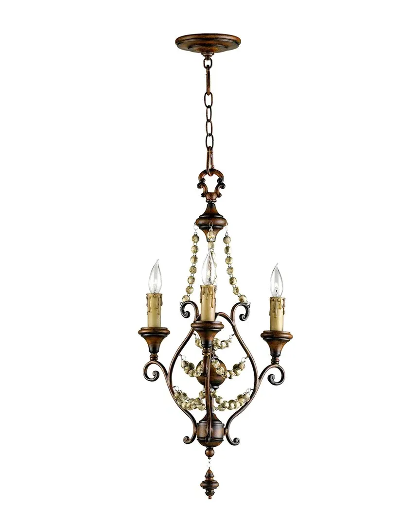 Meriel 3-Light Chandelier - Brown, Wrought Iron image