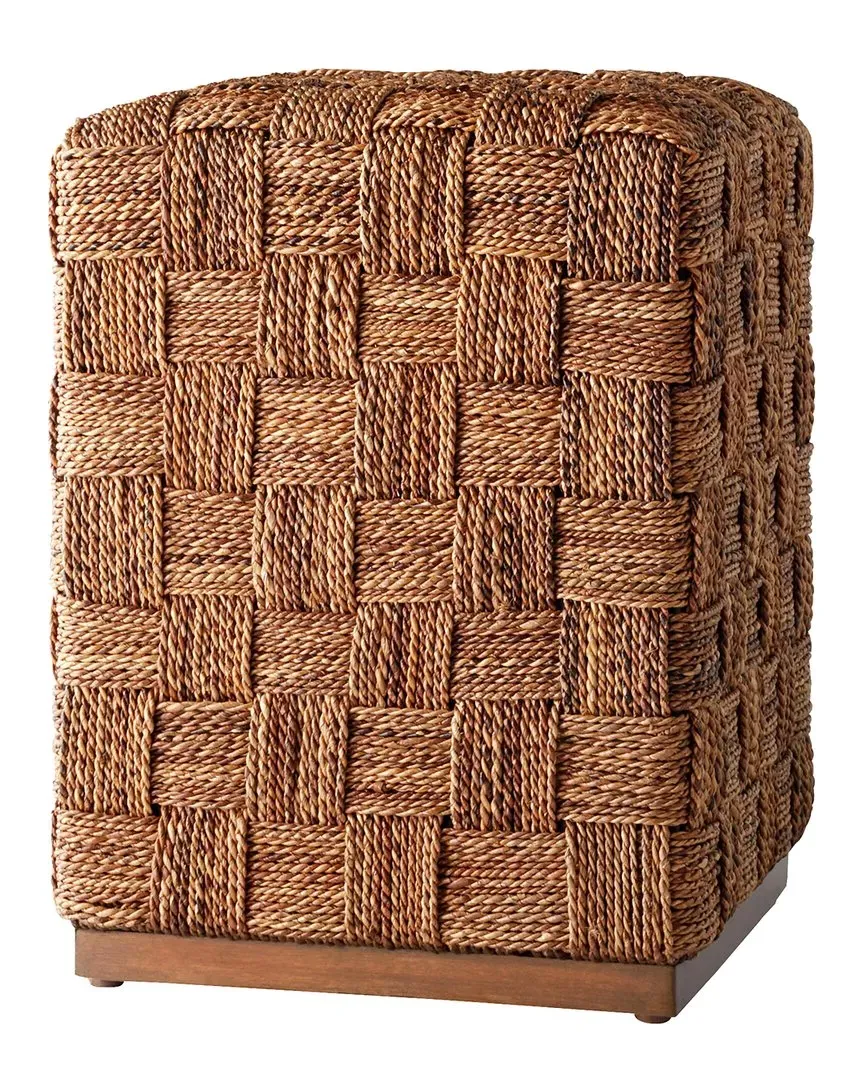 Milos Round Ottoman - Brown image