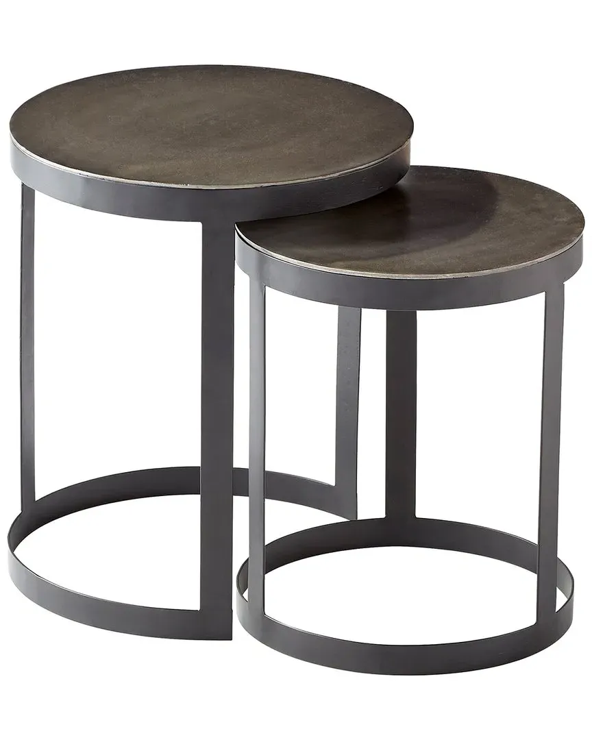 Monocroma Side Table - Black Silver, Aluminum image