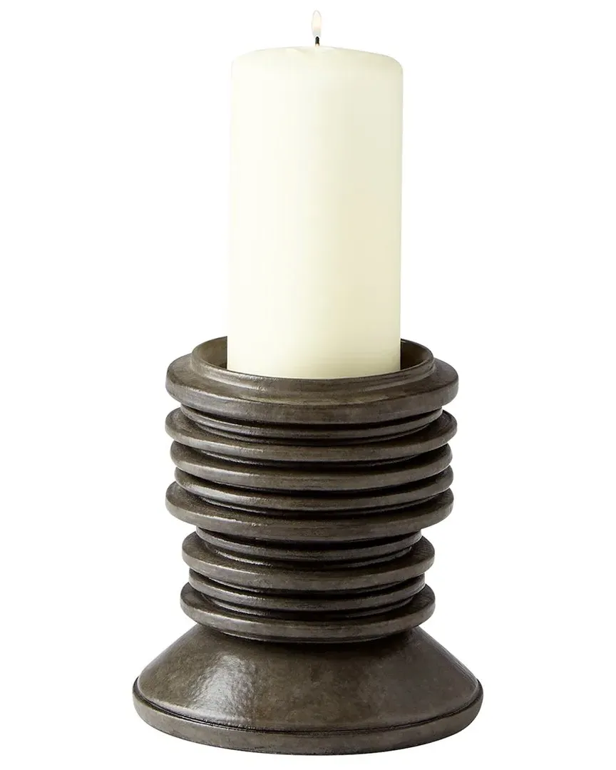 Small Provo Candleholder - Black, Ceramic image