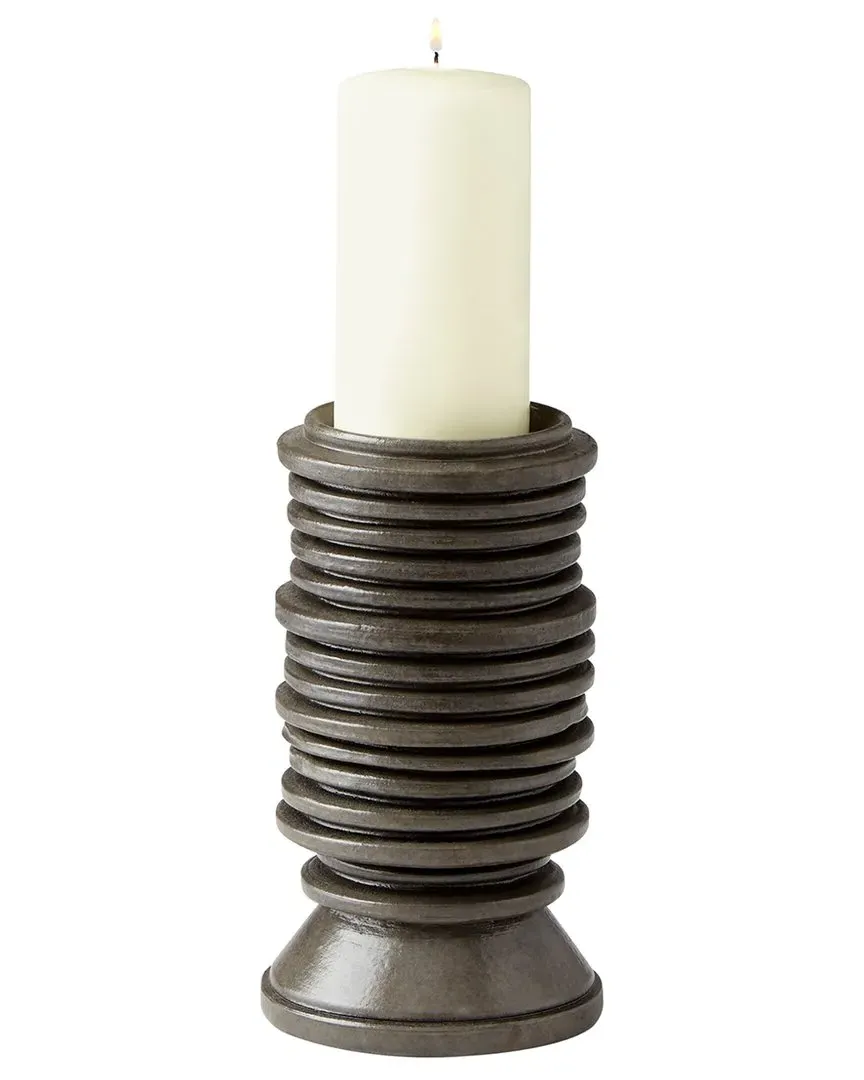 Small Provo Candleholder - Black, Ceramic