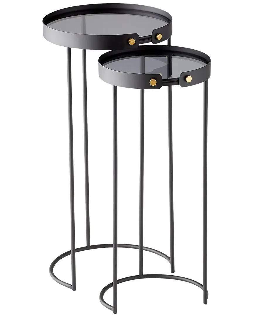 Tall Bow Tie Tables - Black Graphite, Iron image
