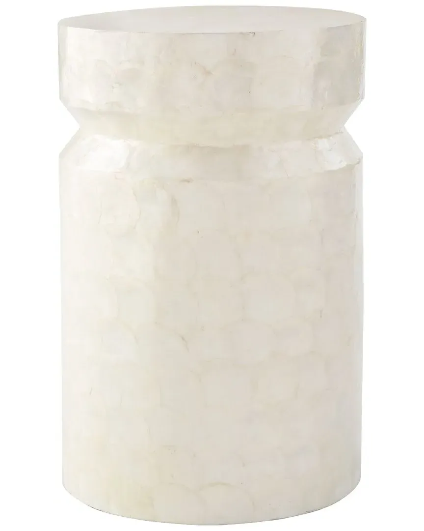 Triton Round Side Table - White, Fiberglass image