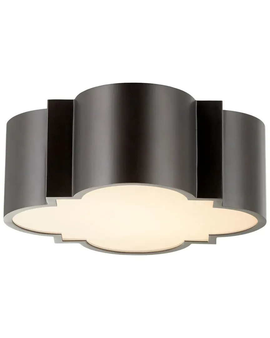 Wyatt 2-Light Ceiling Mount - Black, Iron image
