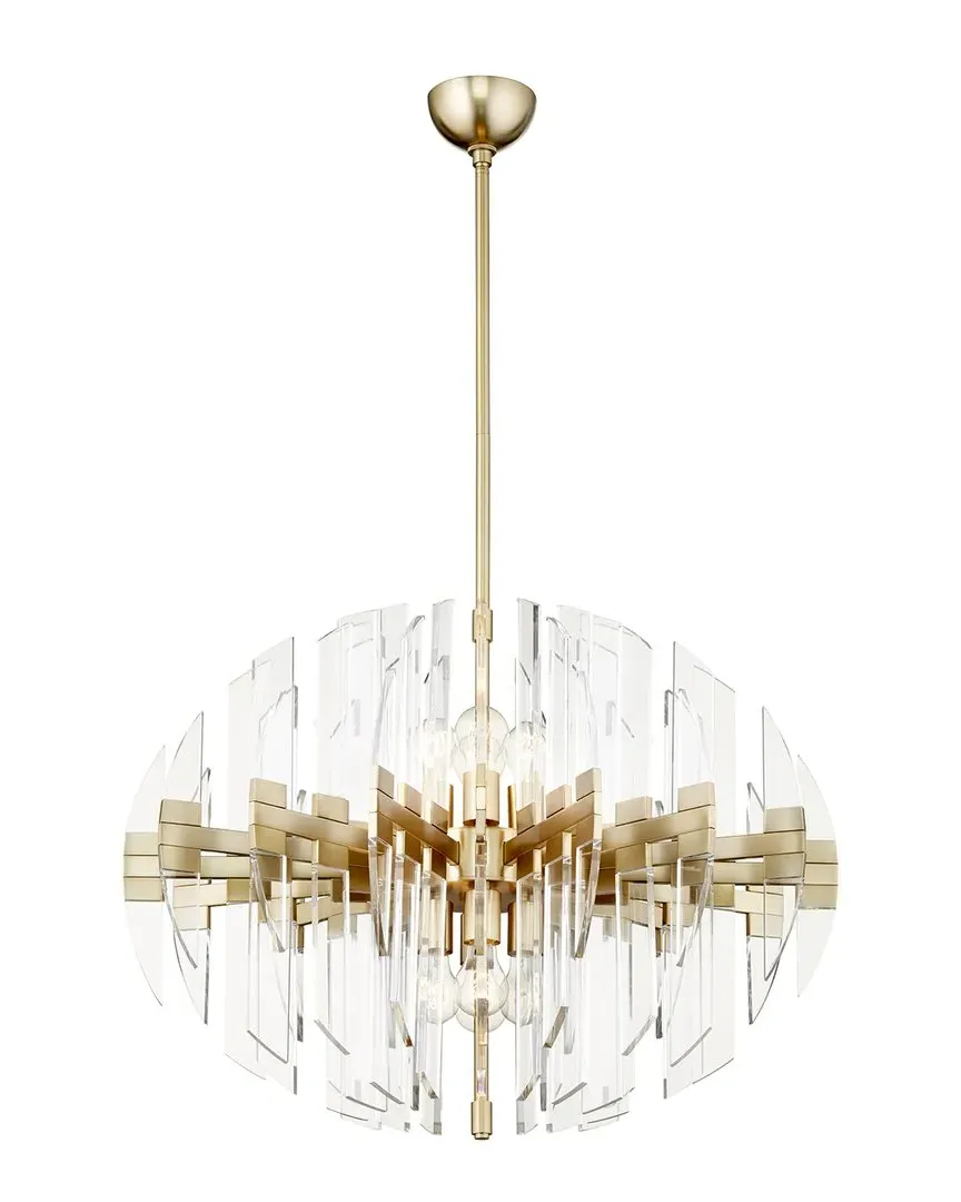 Zion Oval 8-Light Chandelier - Gold, Iron image