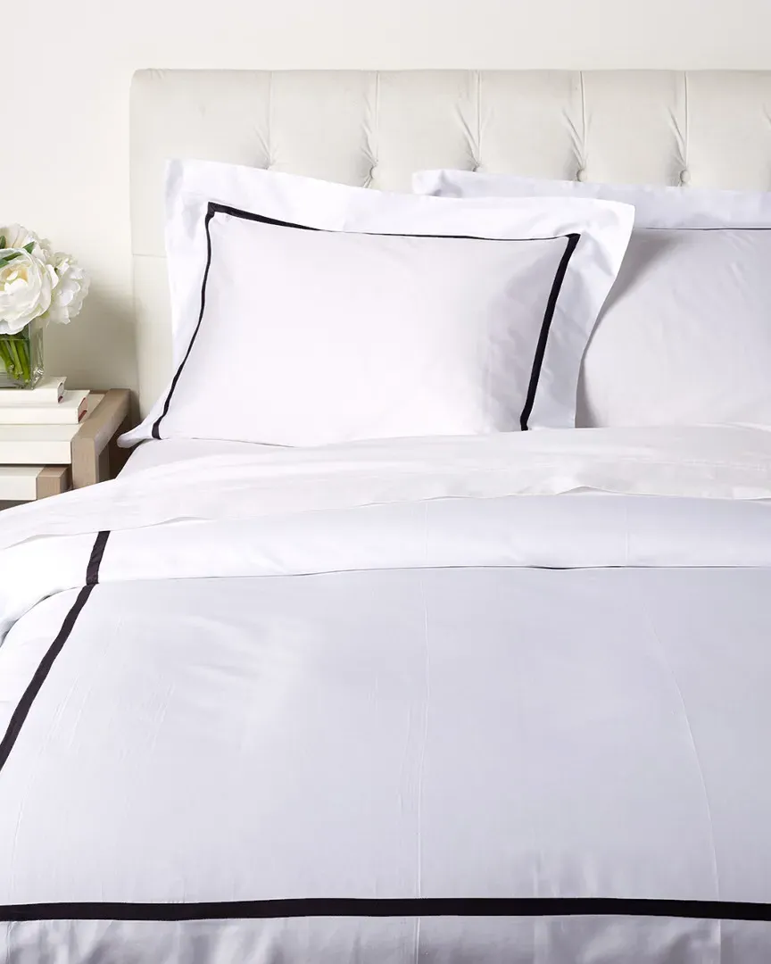 Nora Duvet Set - White/Black, Sateen image