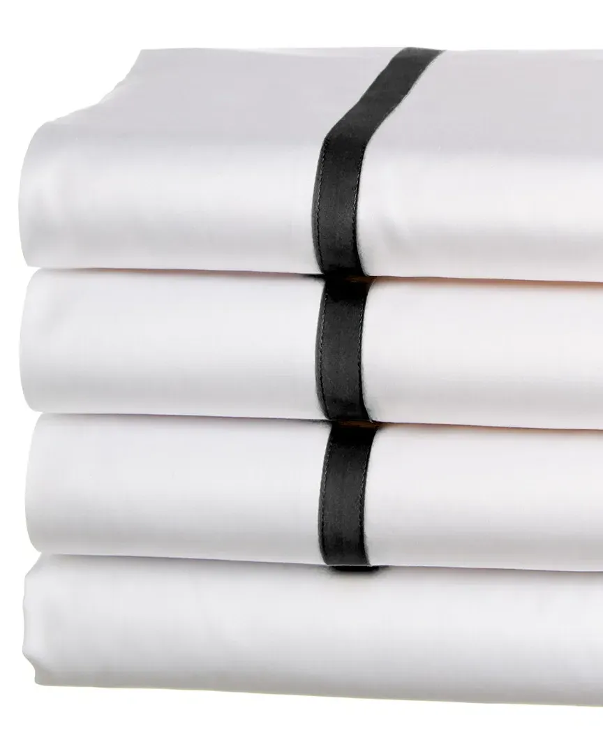 Nora Sheet Set - White/Black, Sateen image