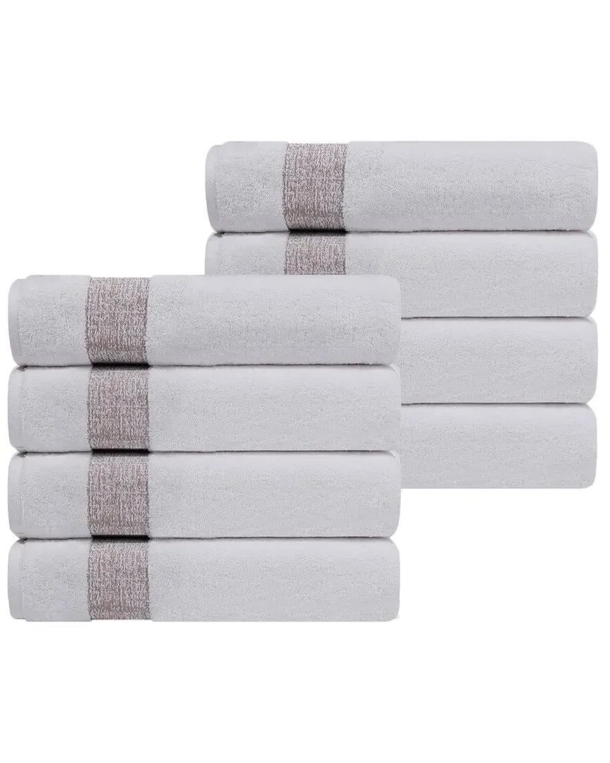 Pera Set of 8 Turkish Hand Towels - Beige, Cotton image